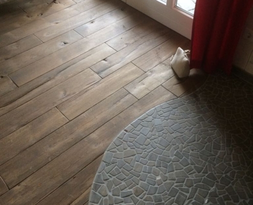 Neubau – Massivholzdiele Eiche Mühlenboden Farbton Roggen