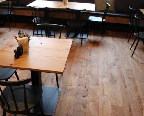 Altbau – Eiche Mühlenboden Farbton Dinkel Massivholzdiele