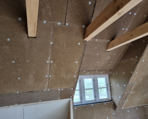 Neubau- Dachausbau Lehmbauplatten