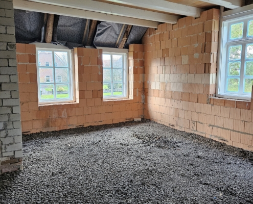 Altbau – Dämmung mit Schaumglasschotter